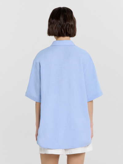 Блуза Mark Formelle 112855-1/1/24-33215Ц-9-2 небо_591_D_вышивка - фото 2