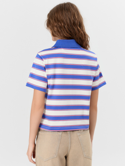 Майка Mark Formelle 112900/24-33421ПП-5 полоска_ультрамарин_1_сл_термотрансфер_на_полочке - фото 2