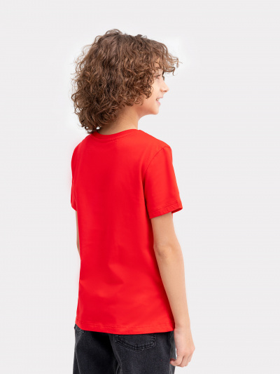 Футболка Mark Formelle 113379/24-27791П-0 красный_печать2_3_сл_на_пол_ТП - фото 3