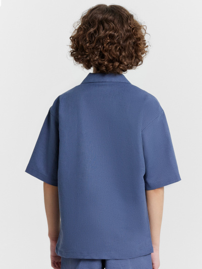 Рубашка Mark Formelle 113454/24-33187П-9 шторм_печать_1_сл_на_ПР_1сл_на_ЛВ_дет_пер - фото 5