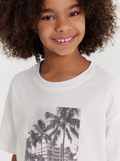 Футболка Mark Formelle 117843/24-27896П-0 белый_печать6_3_сл_на_пол - фото 1