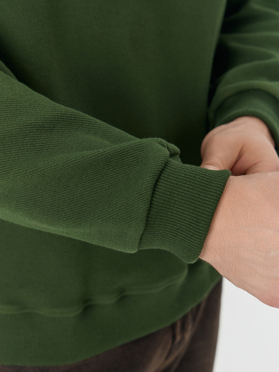 Толстовка Mark Formelle 121935/24-4958П-2 т.зеленый_печать_3_сл_на_пол - фото 4