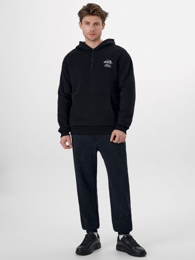 Худи Mark Formelle 121955/25-5228Ц-7П-2 черный_662_W_вышивка - фото 1