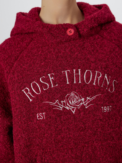 Худи Mark Formelle 122511/25-35818Ц-15-2 бордо_637_D_вышивка - фото 5