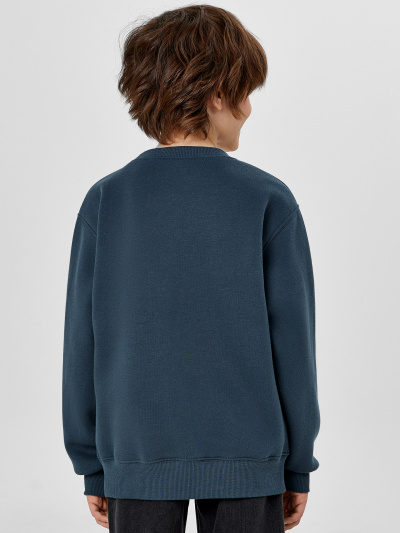 Свитшот Mark Formelle 123431/1/25-36709П-7П серо_синий_печать_4_сл_на_пол_3D - фото 2