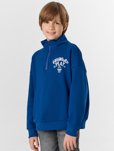 Свитшот Mark Formelle 123472/25-34864П-7 сапфировый_печать_1_сл_на_пол_1сл_на_пол - фото 1