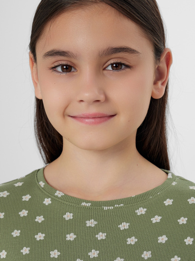 Джемпер Mark Formelle 127885/25-37030П-1 ромашки_на_зеленом - фото 4
