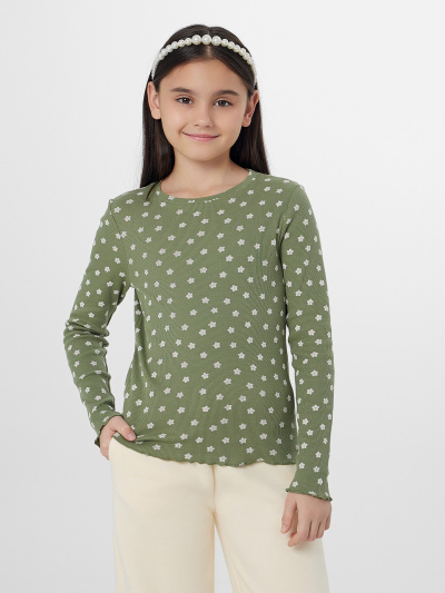 Джемпер Mark Formelle 127885/25-37030П-1 ромашки_на_зеленом - фото 5