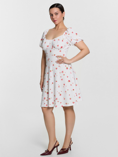 Платье Mark Formelle 152589/24-33567П-9 розы_на_белом - фото 2