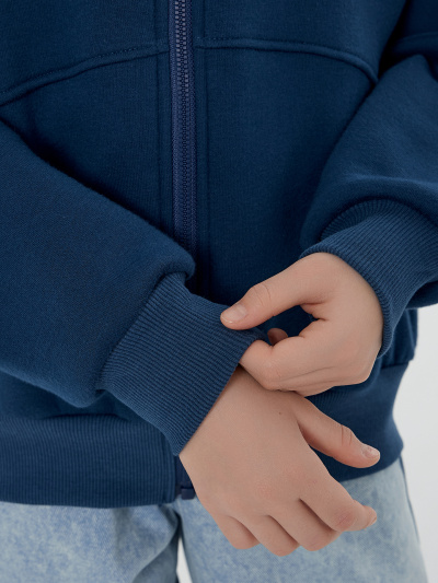 Толстовка Mark Formelle 167770/25-36777П-7П-3 синий_печать_3_сл_на_пол_печ_ДЕКОР_СТРАЗЫ - фото 5