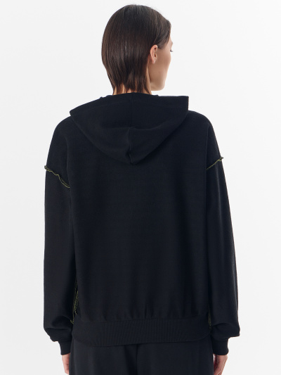 Толстовка Mark Formelle 172138-1/25-35819П-7-3 черный_печать_2_сл_на_ЛВ_дет_пер_2_сл_на_ПР_дет - фото 2