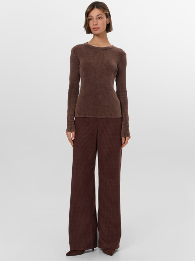 Брюки Mark Formelle 182535-1/24-30706П-4 шоколадная_клетка - фото 4