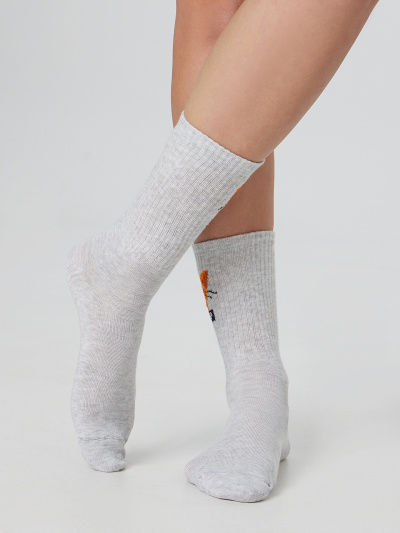 Носки Mark Formelle 217K-2667/23217K-1 св.серый_меланж_рис.2667 - фото 1