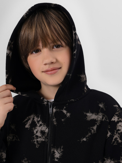 Толстовка Mark Formelle 363321/25-37082П-7П разводы_на_черном - фото 4