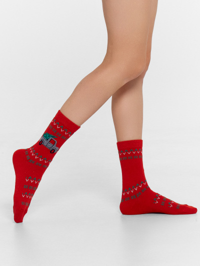 Носки Mark Formelle 394K-2959/24394K-1 я.красный_рис.2959 - фото 1