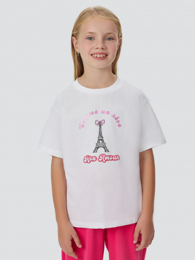 Брюки, жакет, футболка Mark Formelle 397736/25-36703П-7 бантики_на_розовом_маджента_белый_2_сл_на_пол_(фоль - фото 5