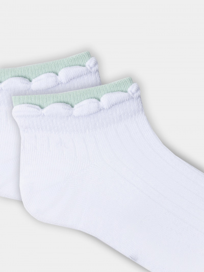 Носки Mark Formelle 406K-3177/B3-25406K белый_св.эвкалипт_рис.3177 - фото 1