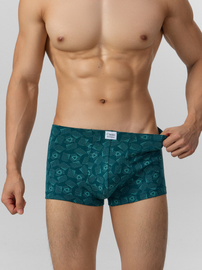 Трусы Mark Formelle 411122-3/25-5075П-5 узор_на_атлантике_св.серый_черный - фото 5