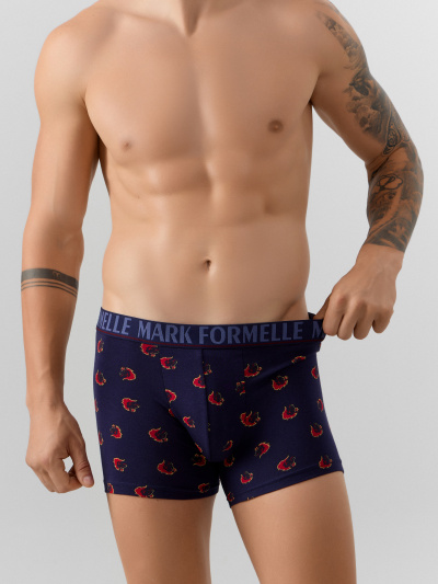 Трусы Mark Formelle 411221/25-4995П-5 огненные_лошади_на_т.синем - фото 2