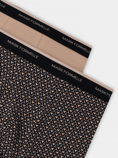 Трусы Mark Formelle 411228-2/25-5164П-5 беж_узор_на_черном_бежевый - фото 2
