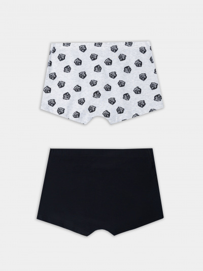 Трусы Mark Formelle 411229-2/25-5165П-5 черный_медведи_на_сером_меланже_3_сл_1тр_на_ЛВ_дет - фото 2