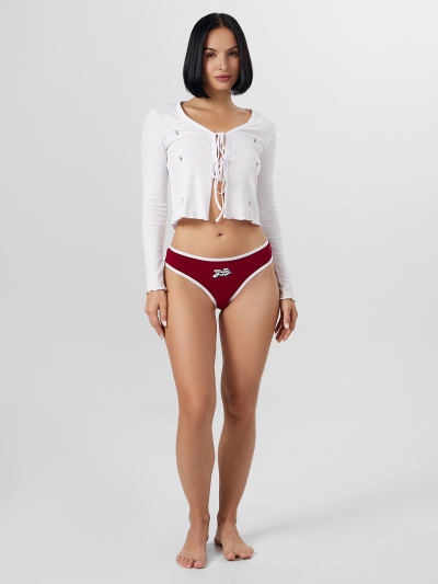 Трусы Mark Formelle 412623/25-22.22-34667П-5 бордо_печать_2_сл_на_дет_пер - фото 5