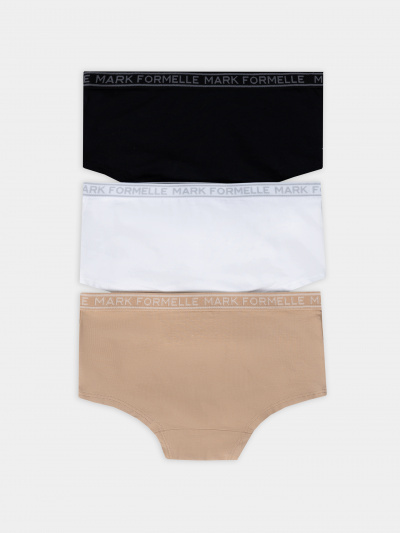 Трусы Mark Formelle 417728-3/25-10-36167Б-5 белый_обжаренный_миндаль_черный - фото 1