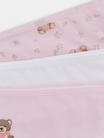 Трусы Mark Formelle 417748-3/25-22-37740П-0 мишки_с_цветами_на_розовом_2_сл_2тр_на_дет_пер - фото 2