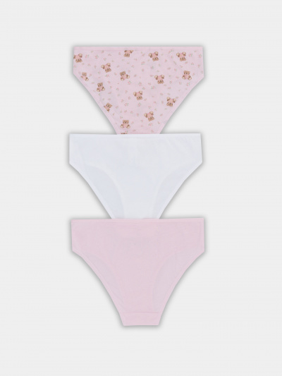 Трусы Mark Formelle 417748-3/25-22-37741П-0 мишки_с_цветами_на_розовом_2_сл_2тр_на_дет_пер - фото 1