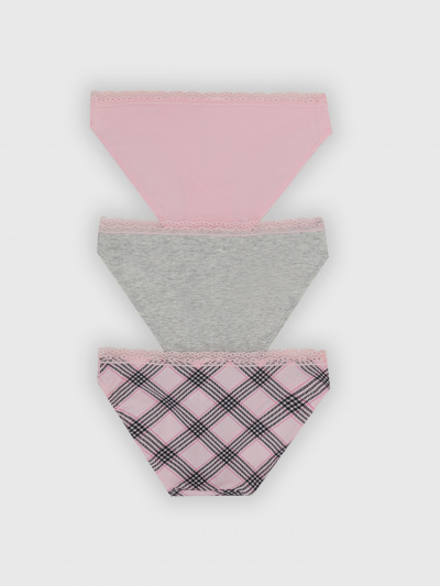 Трусы Mark Formelle 417750-3/25-15-36823П-5 клетка_черно_розовая - фото 1
