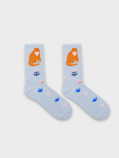 Носки Mark Formelle 430K-3064/B4-25430K-1 облако_рис.3064 - фото 3