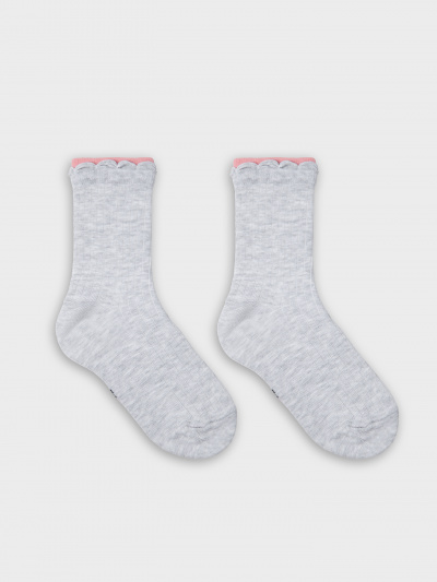 Носки Mark Formelle 430K-3166/B4-25430K-1 св.сер.меланж_сухая_роза_рис.3166 - фото 3