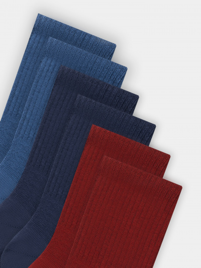 Носки Mark Formelle 444A-1850/B3-233444A вишневый_джинсовый_т.синий_рис.1850 - фото 1