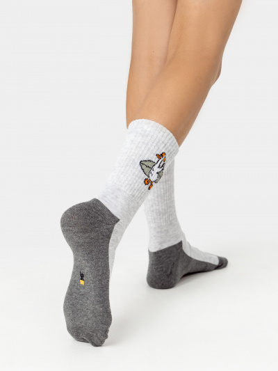 Носки Mark Formelle 444A-3167/B3-253444A св.серый_меланж_3_рис.3167 - фото 1