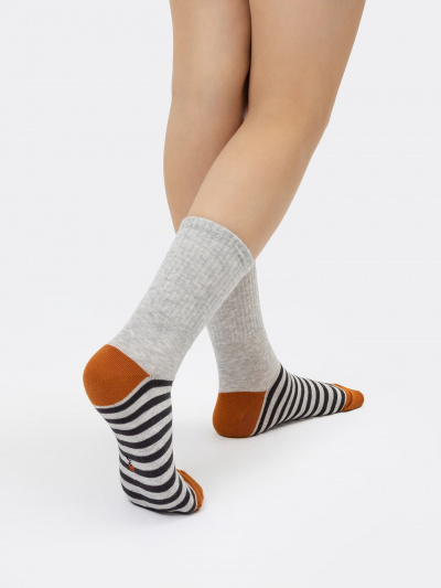 Носки Mark Formelle 444K-2074/B3-22444K-2 св.серый_меланж_рис.2074 - фото 2