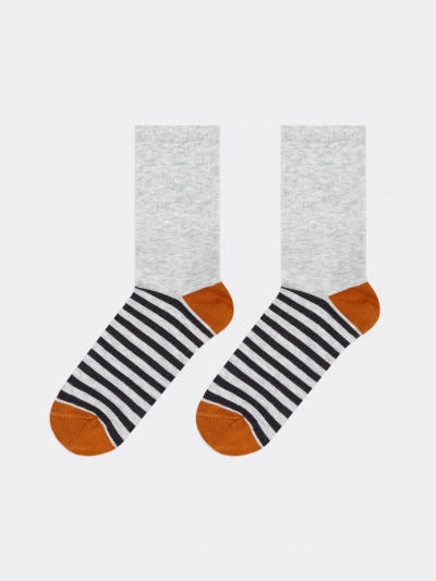 Носки Mark Formelle 444K-2074/B3-22444K-2 св.серый_меланж_рис.2074 - фото 4