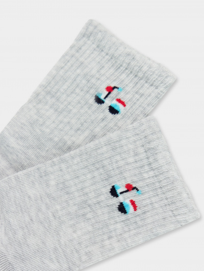 Носки Mark Formelle 444K-2364/B5-23444K св.серый_меланж_рис.2364 - фото 2