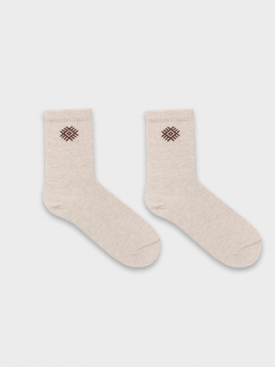 Носки Mark Formelle 444K-2775/B3-24444K бежевый_меланж_рис.2775 - фото 3