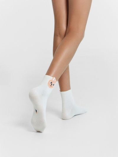 Носки Mark Formelle 452K-2774/B3-24452K молочный_рис.2774 - фото 2