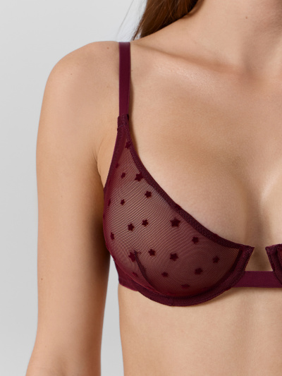 Бюстгальтер Mark Formelle 512526/25-36759Ц-10 звезды_на_бордовом - фото 3