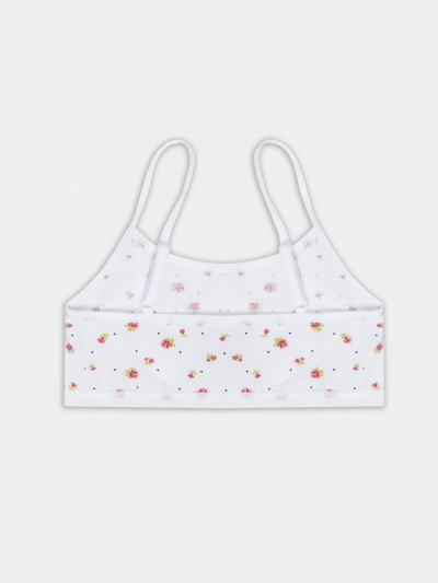 Топ Mark Formelle 517718/25-33743П-5 цветочки_на_белоснежном - фото 1