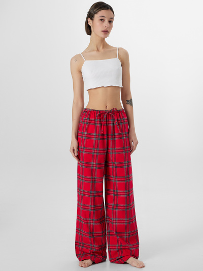 Брюки Mark Formelle 532431-2/25-37522ПП-9 клетка_на_красном - фото 1