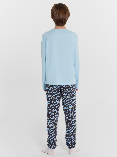 Брюки, джемпер Mark Formelle 563323/24-30520ПП-0 насыщенный_голубой_змейки_на_графите_3_сл_на_пол - фото 3