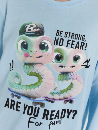 Брюки, джемпер Mark Formelle 563323/24-30520ПП-0 насыщенный_голубой_змейки_на_графите_3_сл_на_пол - фото 5