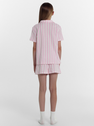 Рубашка, шорты Mark Formelle 567745/25-37342ПП-0 розовая_полоска - фото 4