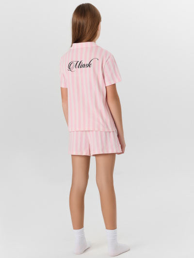 Рубашка, шорты Mark Formelle 567745/25-37342ПП-0 розовая_полоска_Minsk_1_сл_на_спинке - фото 2