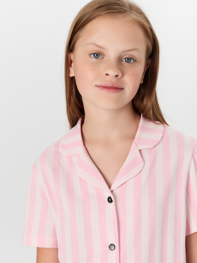 Рубашка, шорты Mark Formelle 567745/25-37342ПП-0 розовая_полоска_Minsk_1_сл_на_спинке - фото 5