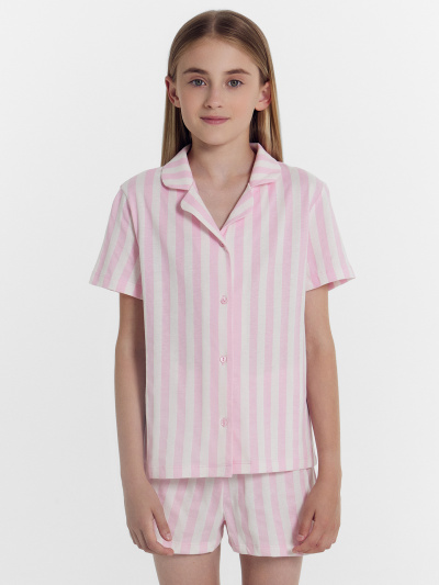 Рубашка, шорты Mark Formelle 567745/25-37343ПП-0 розовая_полоска - фото 2