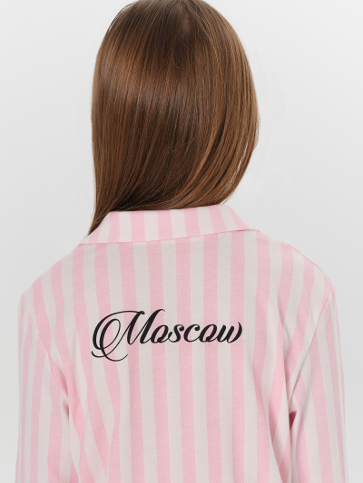 Брюки, рубашка Mark Formelle 567754/25-37347ПП-0 розовая_полоска_Moscow_1_сл_на_спинке - фото 3