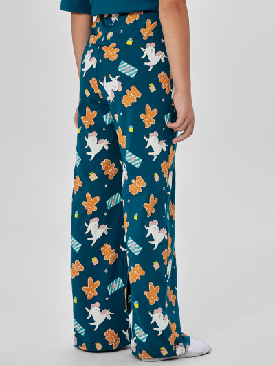 Брюки, джемпер Mark Formelle 567760/25-37280ПП-0 зеленый_НГ_печеньки_на_зеленом_3_сл_на_пол - фото 5